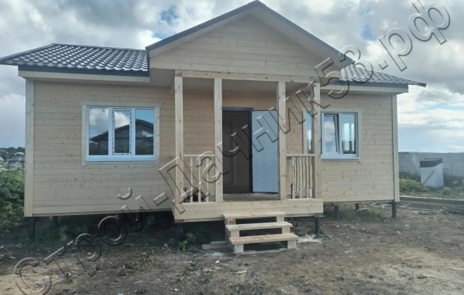 1 Каркасный дом Д-3, 10x8 9x8.5 м, 67.5 М², Тверская область, Калининский район, деревня Митяево (3)